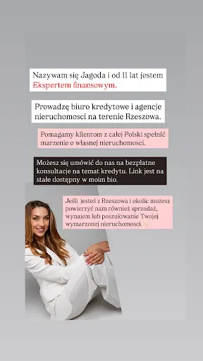 Kredyty. Nieruchomości. Jagoda Perec | Ekspert Finansowy | Doradca kredytowy | Kredyt hipoteczny Rzeszów